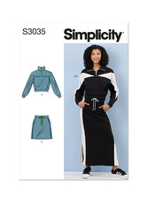 Strik toppe og nederdele. Simplicity 3035. 