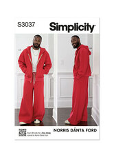 Mens Sweatshirt og sweatpants by Norris Dánta Ford. Simplicity 3037. 