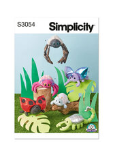 Plys insekter. Simplicity 3054. 