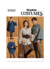 Unisex kostume skjorter by Scissor IMP workshop. Simplicity 3062. 