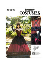 Corset og Nederdel Kostume by Raine Emery. Simplicity 3063. 