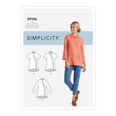 Knap bluse og skjorte. Simplicity 9106. 