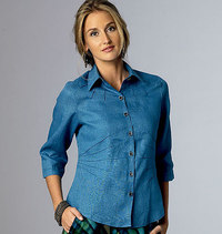 Top, skjorte. Butterick 6026. 