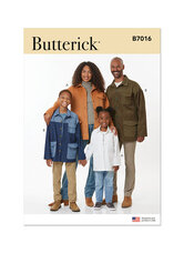 Jakker til børn og voksne. Butterick 7016. 